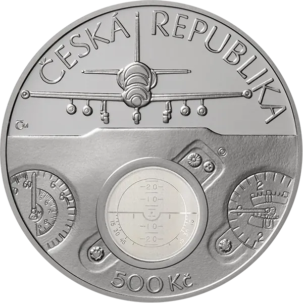 Silver coin 500 CZK Cvičný letoun Aero L-39 Albatros | 2025 | Standard