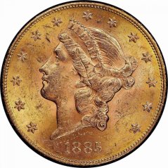 Zlatá mince 20 Dollar American Double Eagle | Liberty Head | 1885