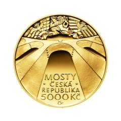Zlatá minca 5000 Kč Železniční most v Žampachu | 2013 | Proof