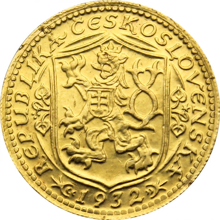 Gold coin St. Wenceslas 1 Ducat | 1932