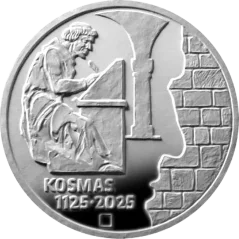 Strieborná minca 200 Kč Kronikář Kosmas | 2025 | Proof