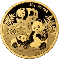 Zlatá investiční mince Panda 30g | 2025