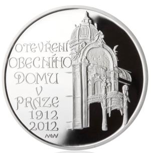 Silver coin 200 CZK Otevření Obecního domu v Praze | 2012 | Proof