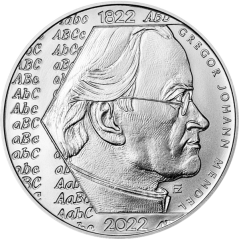 Stříbrná mince 200 Kč Gregor Johann Mendel | 2022 | Standard