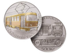 Stříbrná mince 500 Kč Tramvaj ČKD Tatra T3 | 2024 | Standard