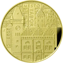 Zlatá mince 5000 Kč Město Tábor | 2025 | Proof