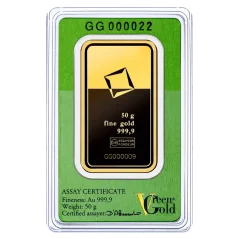 50g Złota Sztabka | Valcambi | Green Gold
