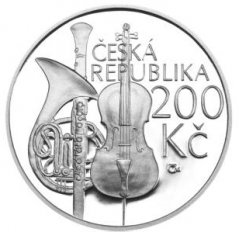 Strieborná minca 200 Kč Výuka na pražské konzervatoři | 2011 | Proof