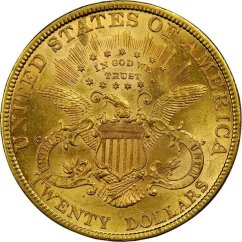 Gold coin 20 Dollar American Double Eagle | Liberty Head | 1879