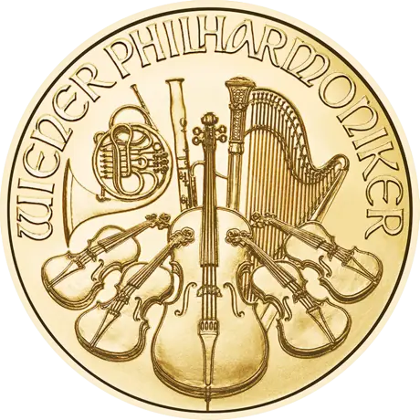 Zlatá investiční mince Wiener Philharmoniker 1/25 Oz | 2025