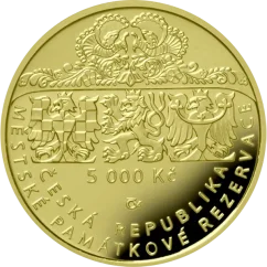Zlatá mince 5000 Kč Město Štramberk | 2025 | Proof