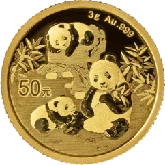 Zlatá investiční mince Panda 3g | 2025