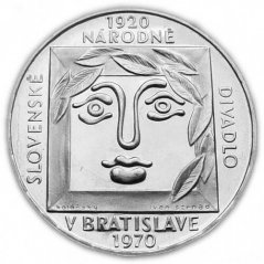 Stříbrná mince 25 Kčs Slovenské ND | 1970 | Proof