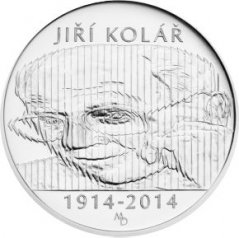Strieborná minca 500 Kč Jiří Kolář | 2014 | Standard