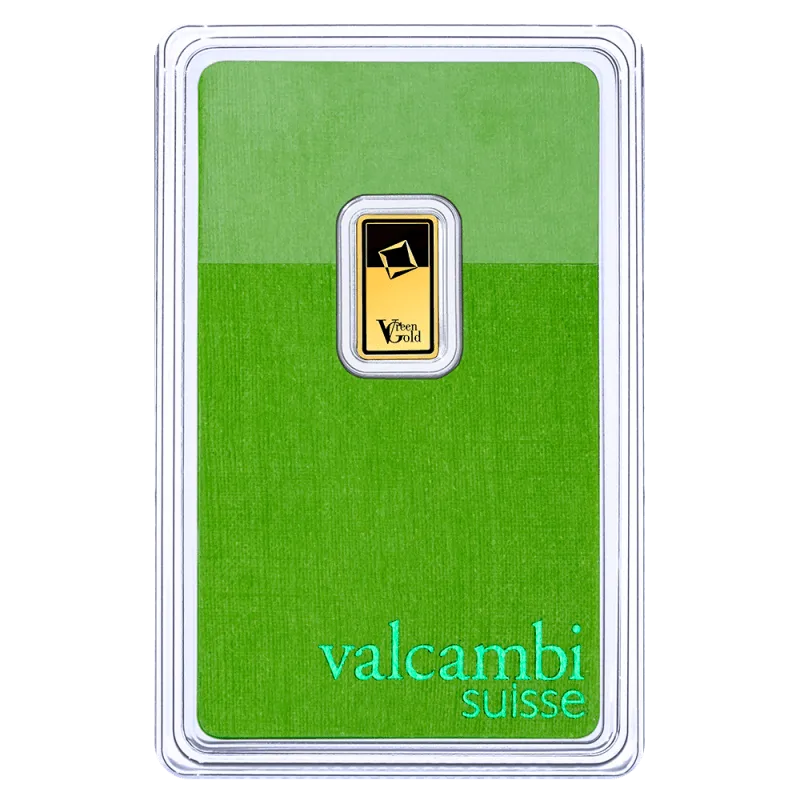 1g investiční zlatý slitek | Valcambi | Green Gold