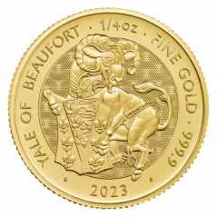 Gold coin Yale of Beaufort 1/4 Oz | Tudor Beasts | 2023