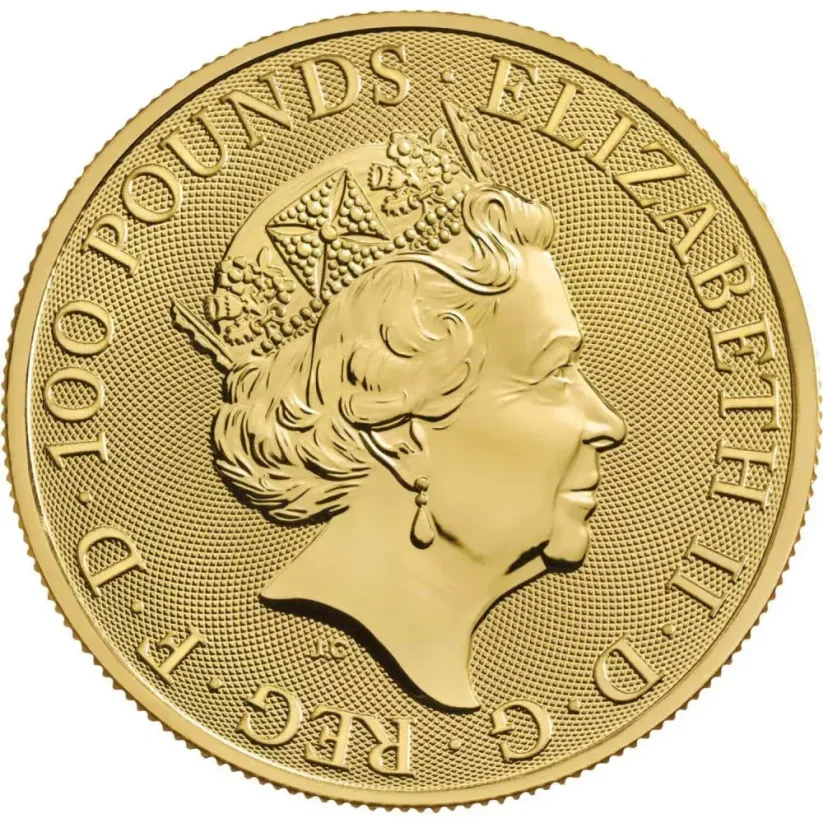 Gold coin White Greyhound 1/4 Oz | Queens Beasts | 2021