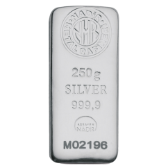 250g Silver Bar | Nadir Metal Rafineri
