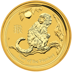 Zlatá investiční mince Rok Opice 1 Oz | Lunar II | 2016