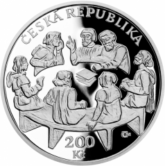 Stříbrná mince 200 Kč Vydání Čtyř pražských artikul | 2020 | Proof