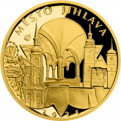 Zlatá minca 5000 Kč Mesto Jihlava | 2021 | Proof