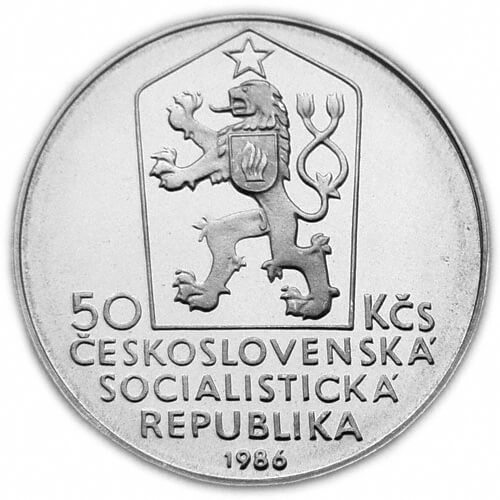 Silver coin 50 CSK Levoča | 1986 | Standard