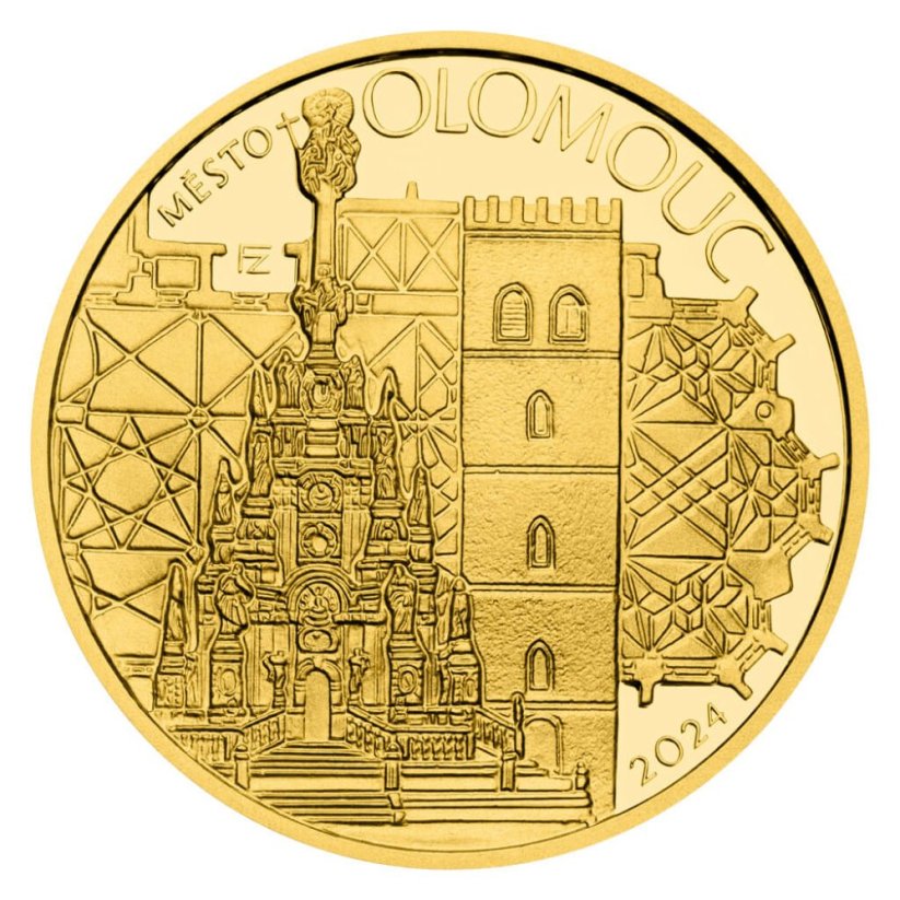 Zlatá mince 5000 Kč Město Olomouc | 2024 | Proof