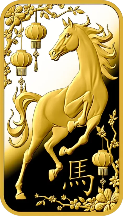 31,1g investiční zlatý slitek Rok Koně | Argor-Heraeus | 2026