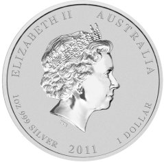Stříbrná investiční mince Rok Králíka 1 Oz | Lunar II | 2011