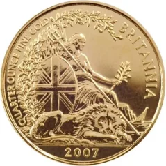 Zlatá investiční mince Britannia 1/4 Oz