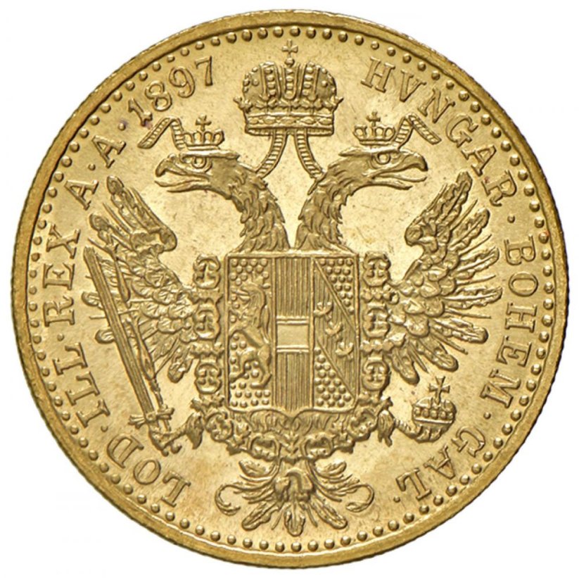 Gold coin 1 Ducat Franz-Joseph I. | Austrian mintage | 1858 A