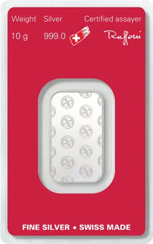 10g Argor-Heraeus | ezüsttömb