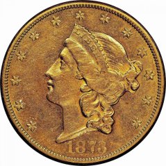 Gold coin 20 Dollar American Double Eagle | Liberty Head | 1873