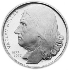 Silver coin 100 CSK Václav Hollar | 1977 | Proof