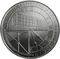 Silver coin 200 CZK Založení Národního technického muzea | 2008 | Proof