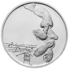 Stříbrná mince 100 Kčs Antonín Dvořák | 1991 | Proof
