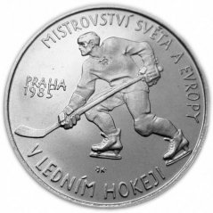 Stříbrná mince 100 Kčs MS v ledním hokeji | 1985 | Standard