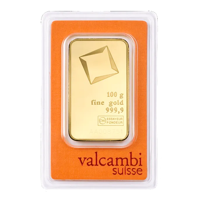 100g Gold Bar | Valcambi