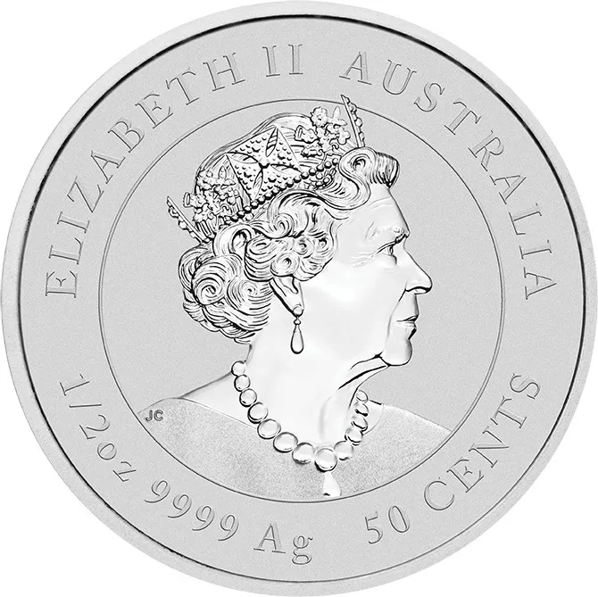 Strieborná investičná minca Rok Draka 1/2 Oz | Lunar III | 2024