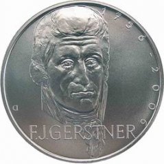 Silver coin 200 CZK František Josef Gerstner a Pražská polytechnika | 2006 | Standard