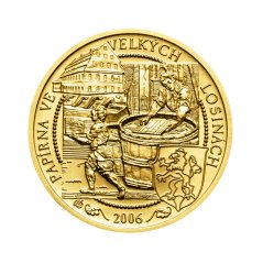 Zlatá minca 2500 Kč Papírna Velké Losiny | 2006 | Proof