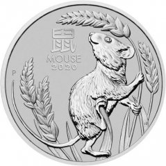 Stříbrná investiční mince Rok Myši 5 Oz | Lunar III | 2020