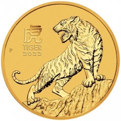 Zlatá investičná minca Rok Tigra 2 Oz | Lunar III | 2022