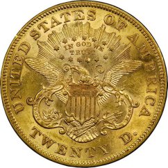 Gold coin 20 Dollar American Double Eagle | Liberty Head | 1874