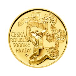 Gold coin 5000 CZK Hrad Rabí | 2018 | Proof