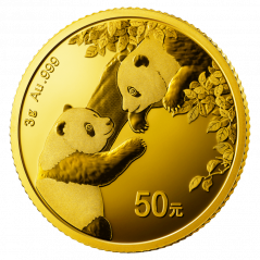 Zlatá investiční mince Panda 3g | 2023