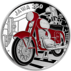 Strieborná minca 500 Kč Motocykl Jawa 250 | 2022 | Proof