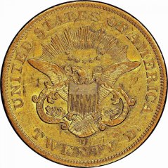 Gold coin 20 Dollar American Double Eagle | Liberty Head | 1855