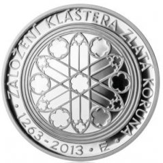 Stříbrná mince 200 Kč Založení klášteru Zlatá koruna | 2013 | Proof