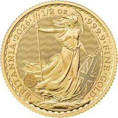 Zlatá investiční mince Britannia 1/2 Oz | Charles III | 2026